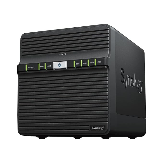 Synology DiskStation DS423 Network Attached Storage Drive (Black)