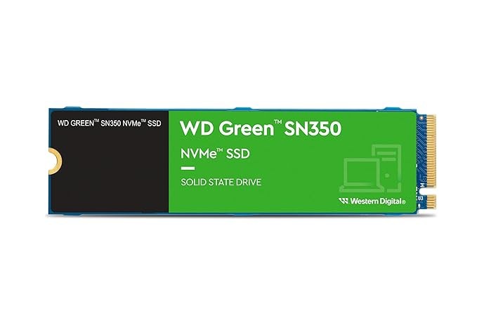 Western Digital WD Green SN350 NVMe 1TB, Upto 3200MB/s, 3 Y Warranty, PCIe Gen 3 NVMe M.2 (2280), Internal Solid State Drive (SSD)