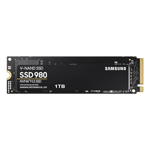 Samsung 980 1TB Up to 3,500 MB/s PCIe 3.0 NVMe M.2 (2280) Internal Solid State Drive (SSD) (MZ-V8V1T0)