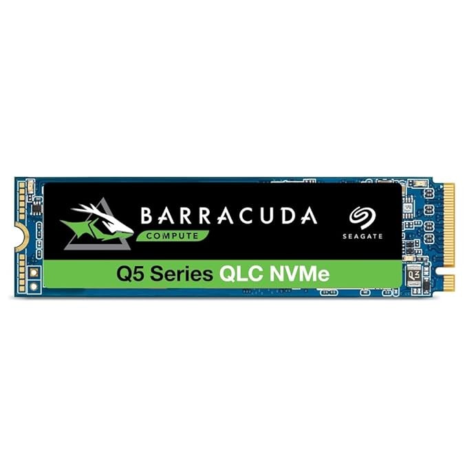 Seagate Barracuda Q5 SSD 1TB up to 2400 MB/s - Internal M.2 NVMe PCIe Gen3 ×4, 3D QLC for Desktop or Laptop (ZP1000CV3A001)