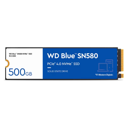 Western Digital WD Blue SN580 500GB, PCIe Gen 4 NVMe SSD Internal Storage